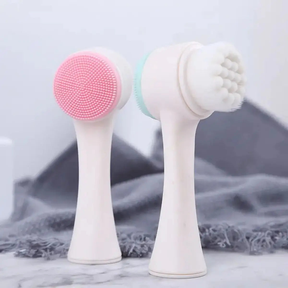 Silicone 2-in-1 Facial Cleansing Brush