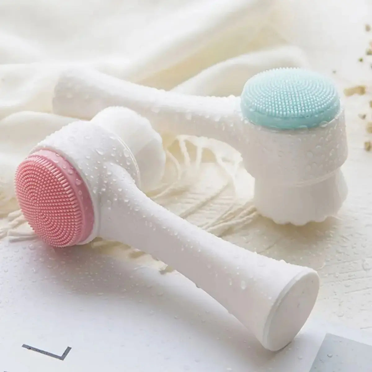 Silicone 2-in-1 Facial Cleansing Brush