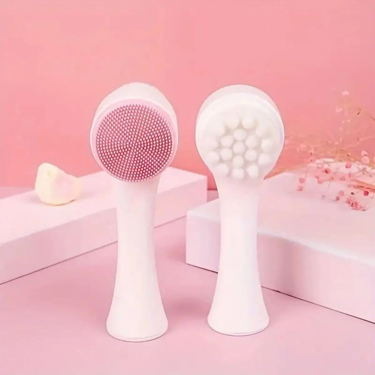 Silicone 2-in-1 Facial Cleansing Brush