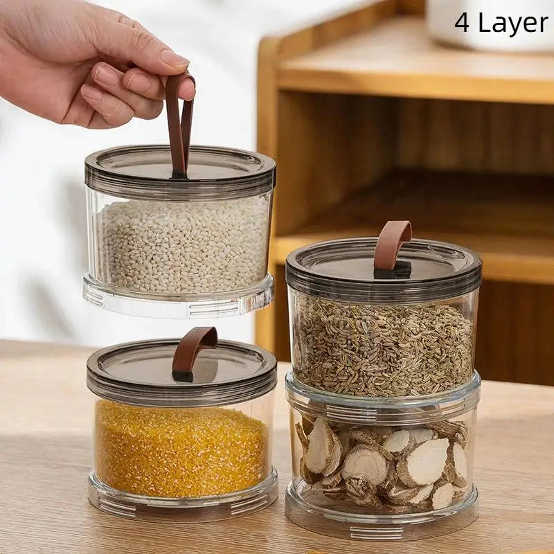 Sealed Jars Kitchen Seasoning Storage