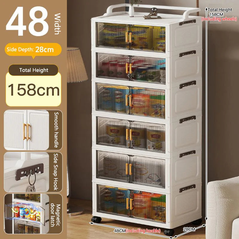 Foldable Multi-layer Storage Cabinet
