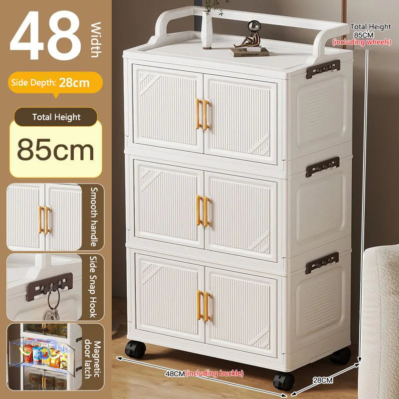 Foldable Multi-layer Storage Cabinet