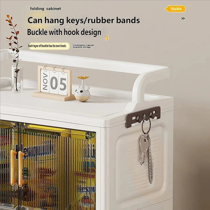 Foldable Multi-layer Storage Cabinet