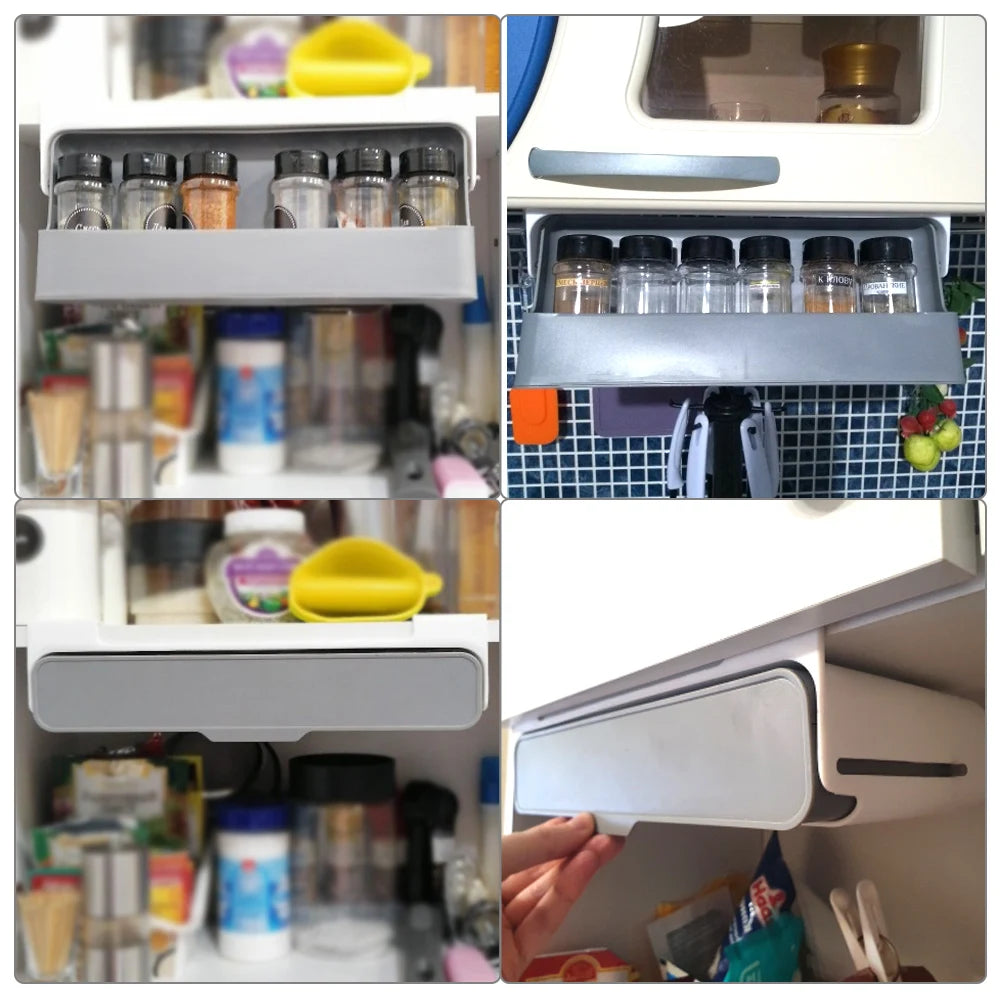 Hidden Seasoning Bottle Organizer