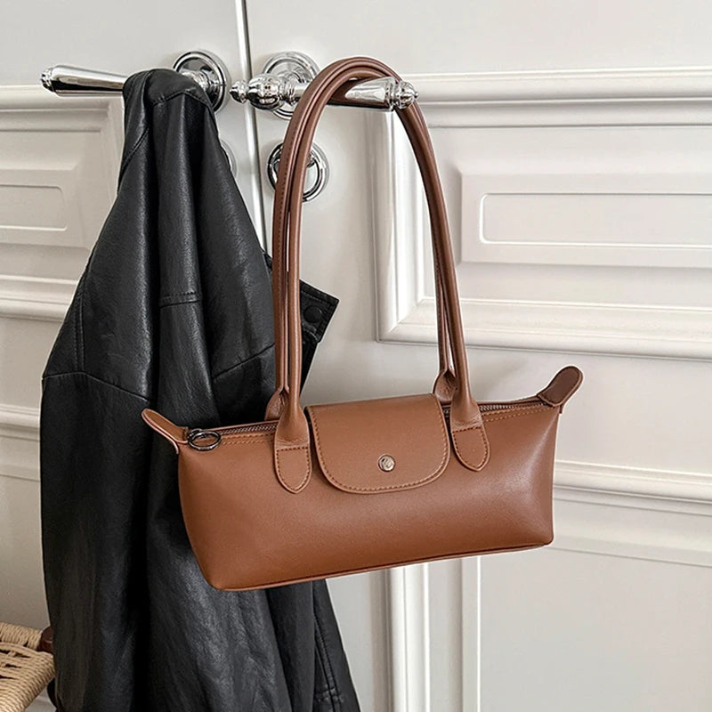 Brown Shoulder Handbag
