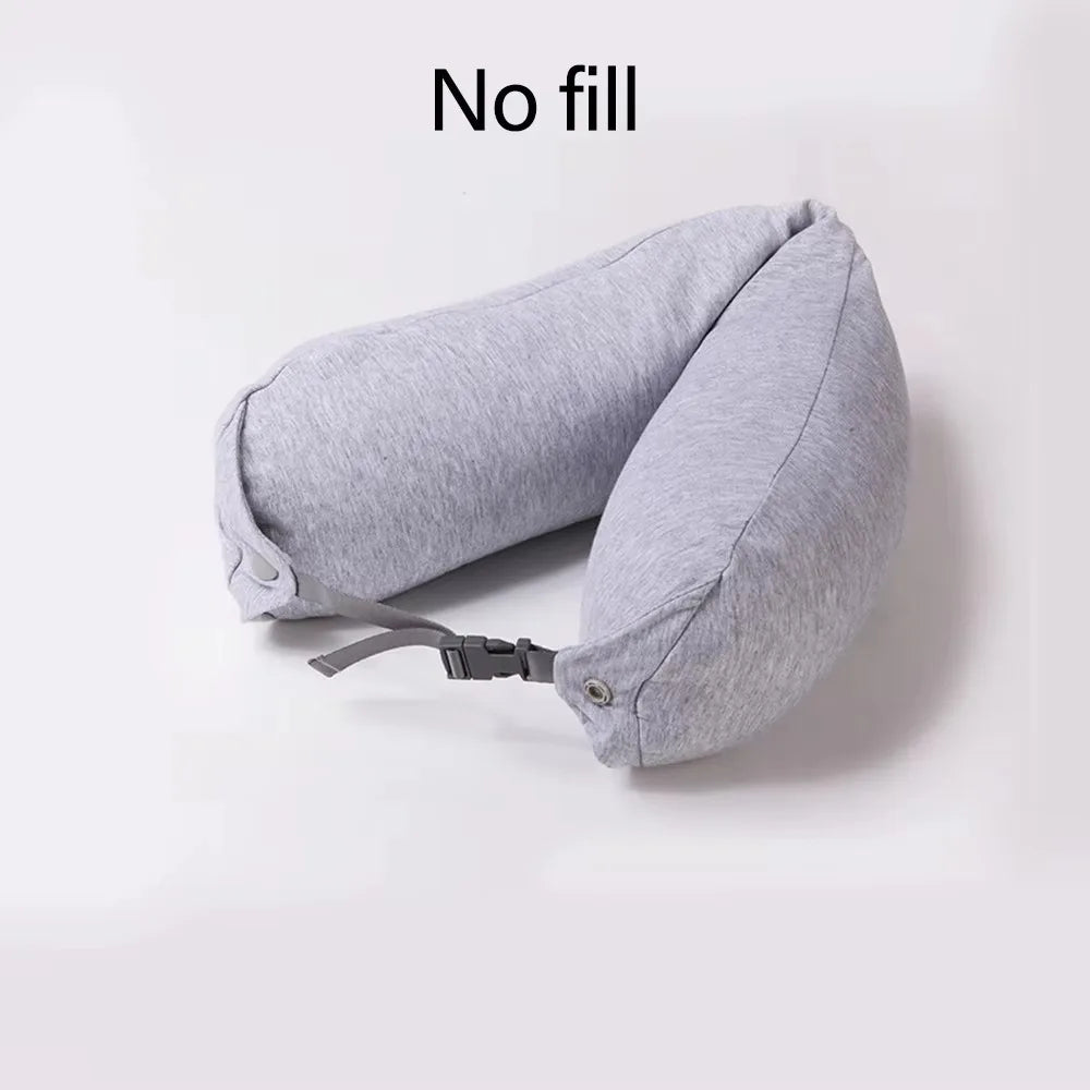 Travel Neck Pillow with Hood