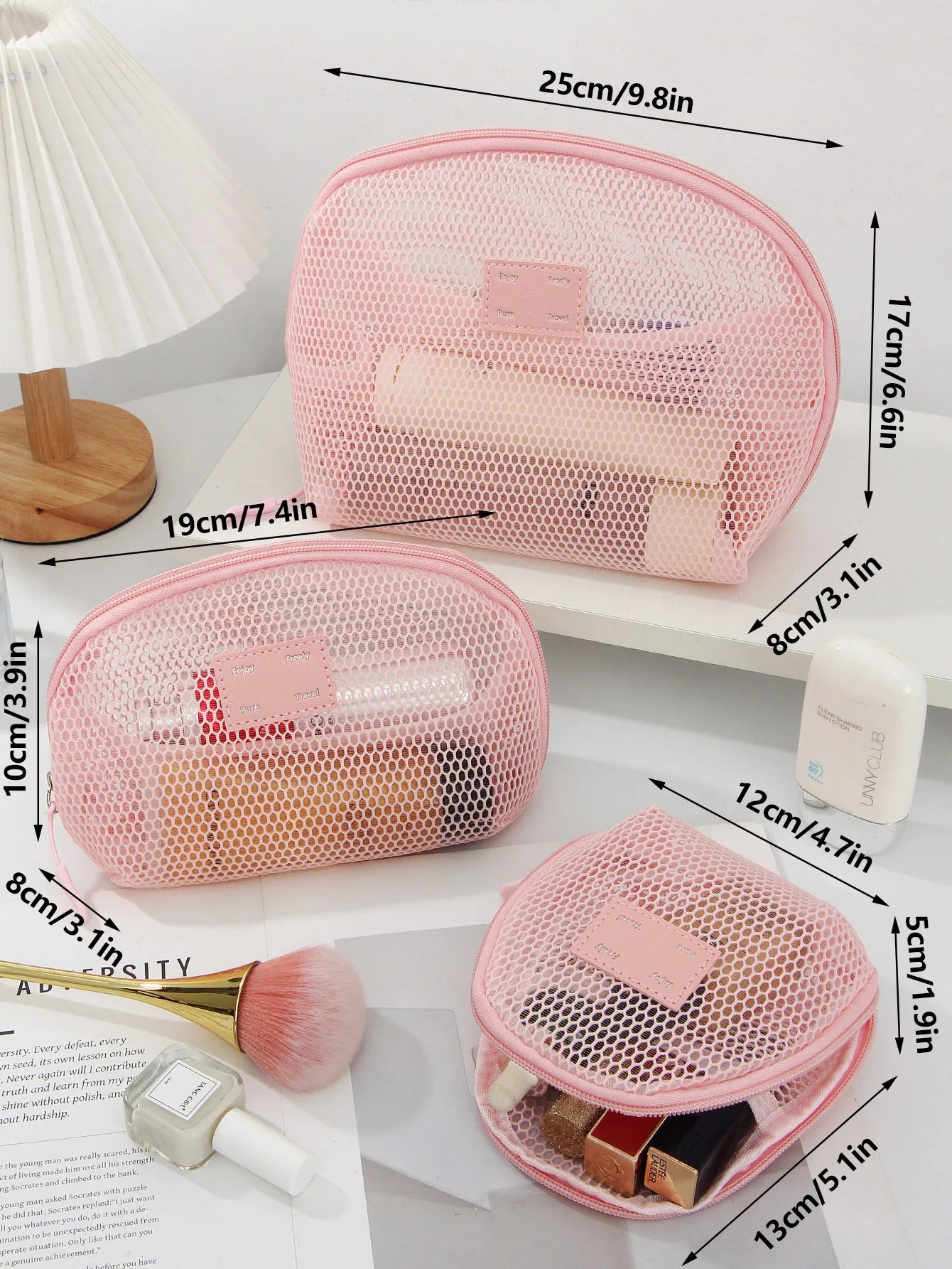 Breathable Mesh Makeup Bag