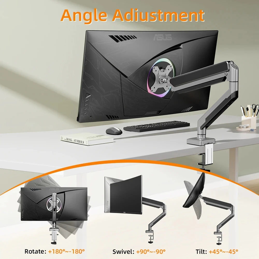 Adjustable Single Monitor Mount