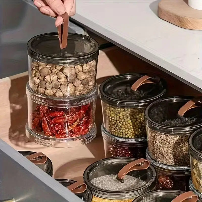 Sealed Jars Kitchen Seasoning Storage