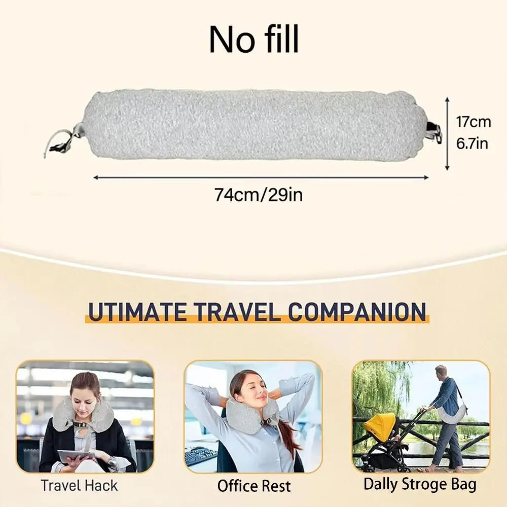 Travel Neck Pillow with Hood