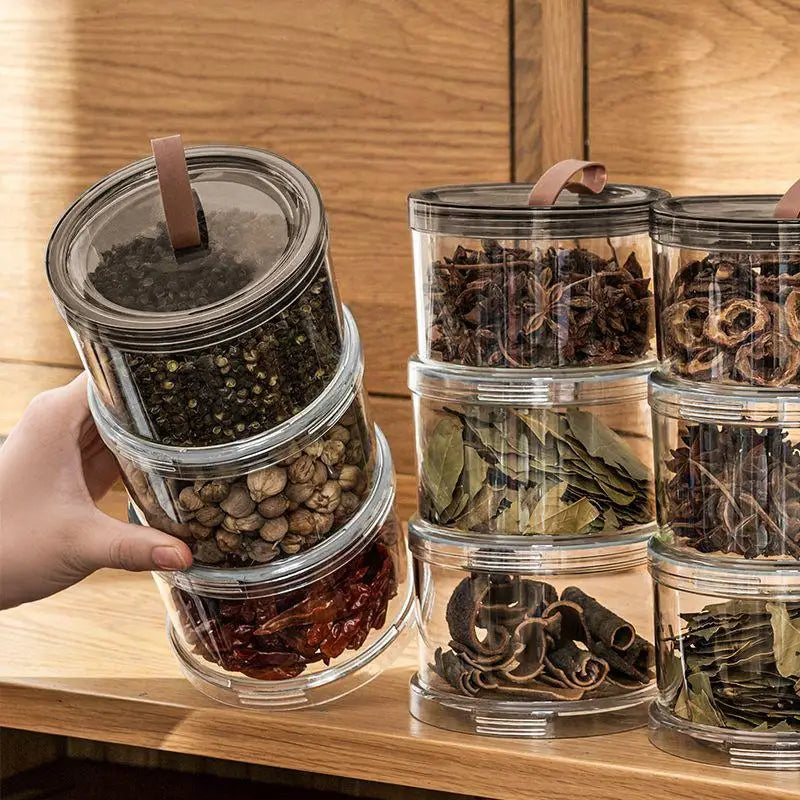 Sealed Jars Kitchen Seasoning Storage