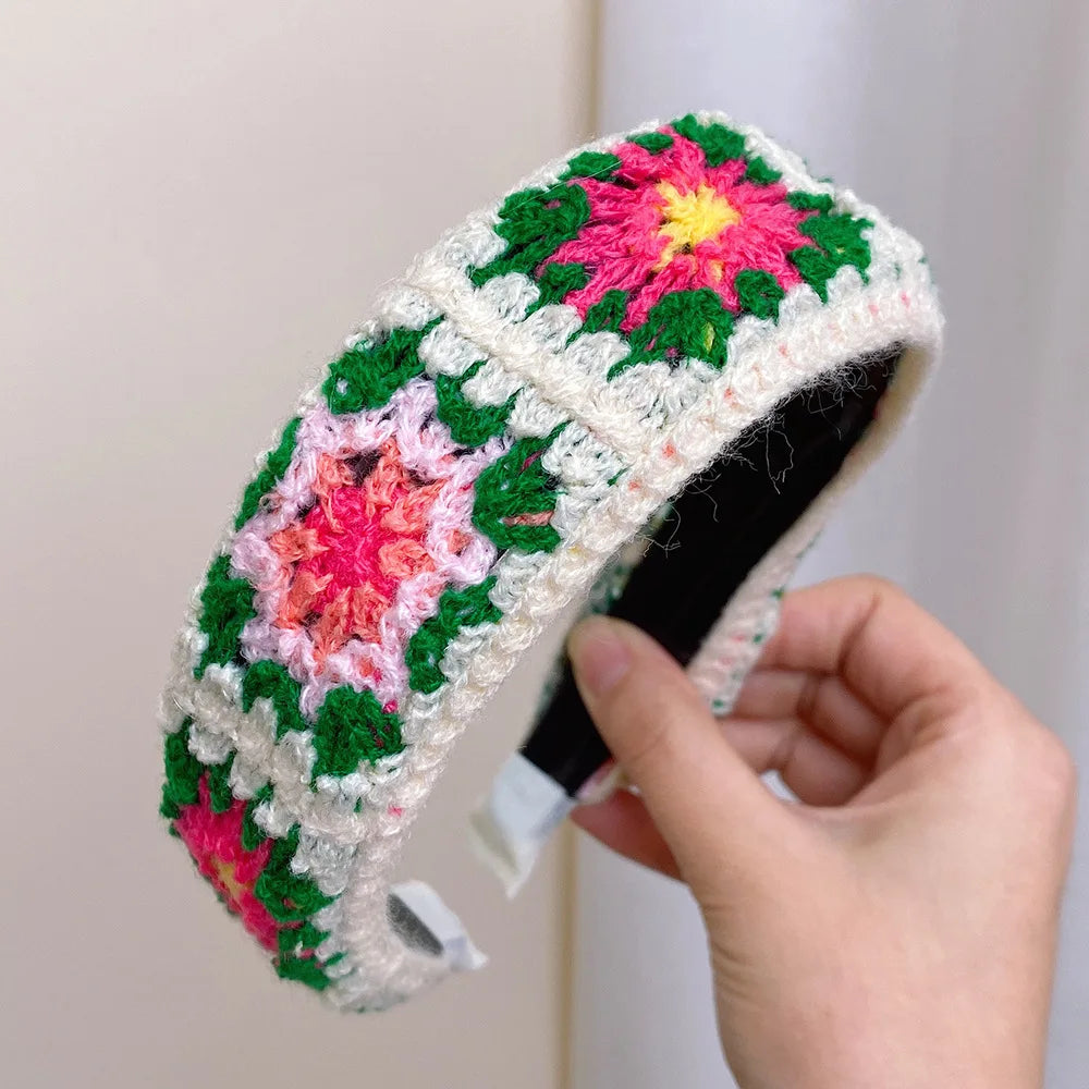 Knitted Headband Bohemian Style  Hairband