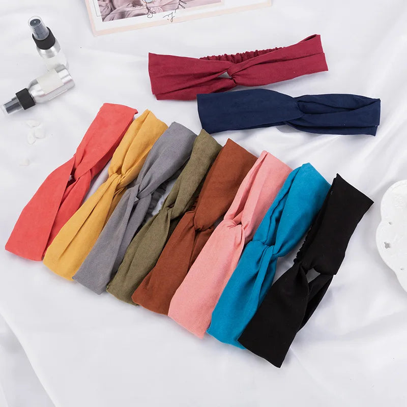 Women's Head Bands Makeup Face Washing Sports Headbands Cute Solid Color Simple Versatile Elasti Fashionc Hair Accessories Girls