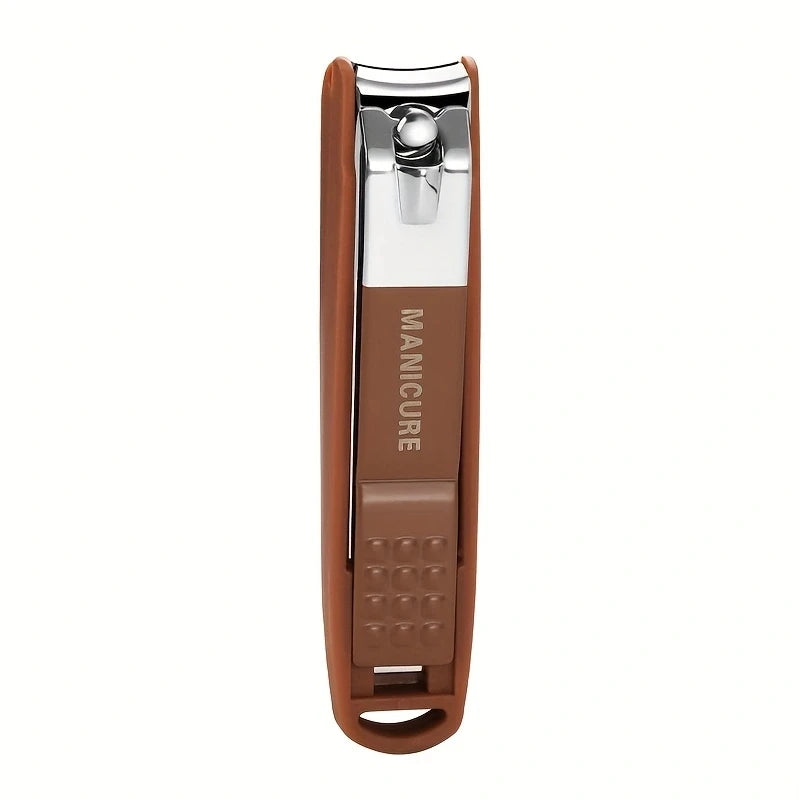 High-Quality New Splash-Proof Nail Clippers with a Hard Blade And a Nail Storage Box, Featuring an Attractive Design.