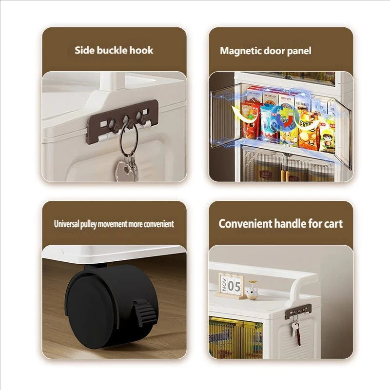 Foldable Multi-layer Storage Cabinet