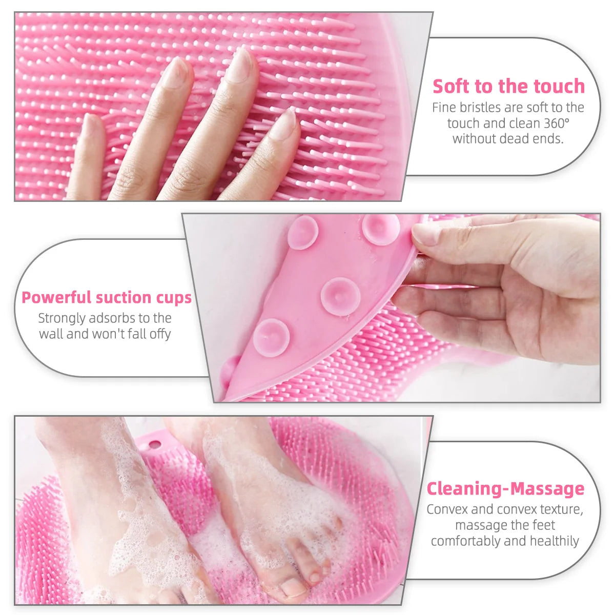Silicone Back Scrubbing Brush