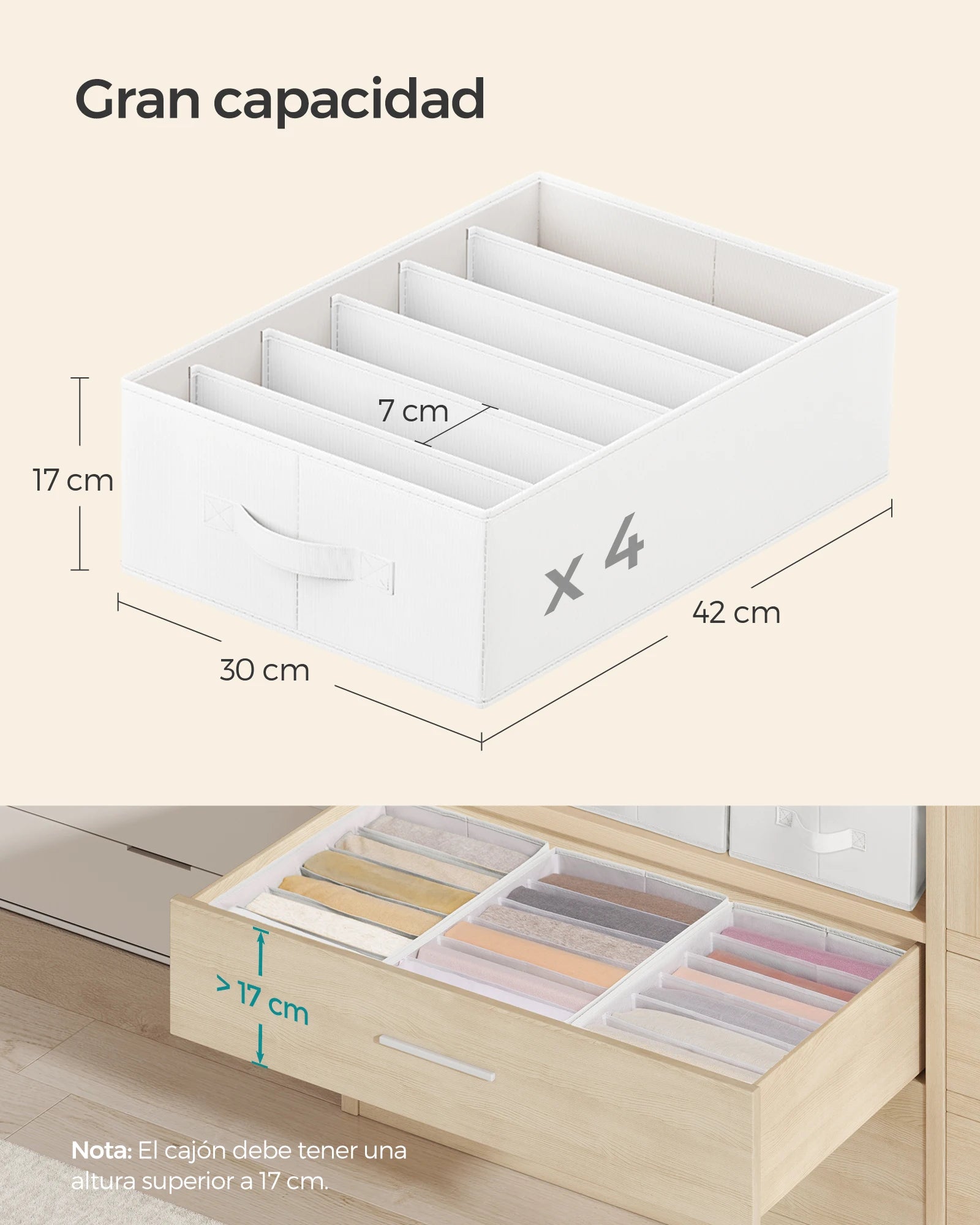 Compartment Closet Organisers