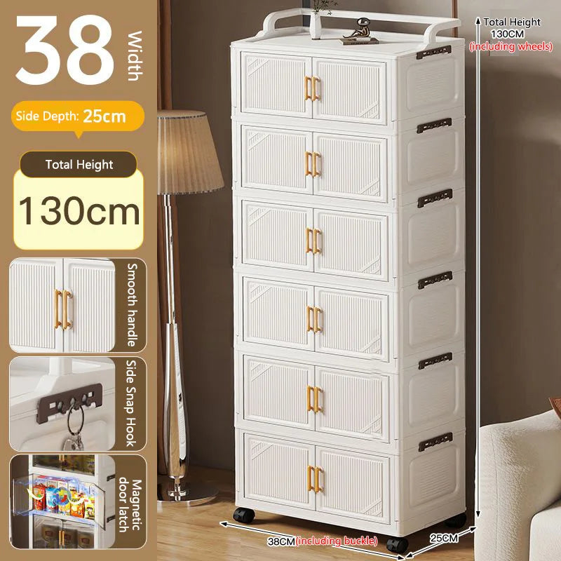 Foldable Multi-layer Storage Cabinet