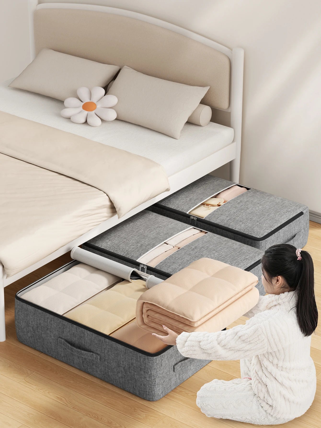 Extra-large underbed storage bag