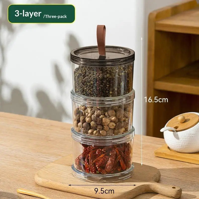 Sealed Jars Kitchen Seasoning Storage