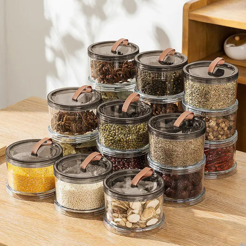 Sealed Jars Kitchen Seasoning Storage