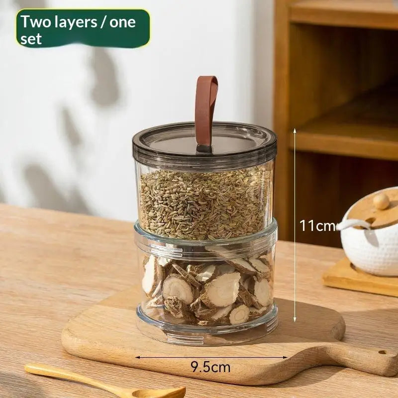 Sealed Jars Kitchen Seasoning Storage