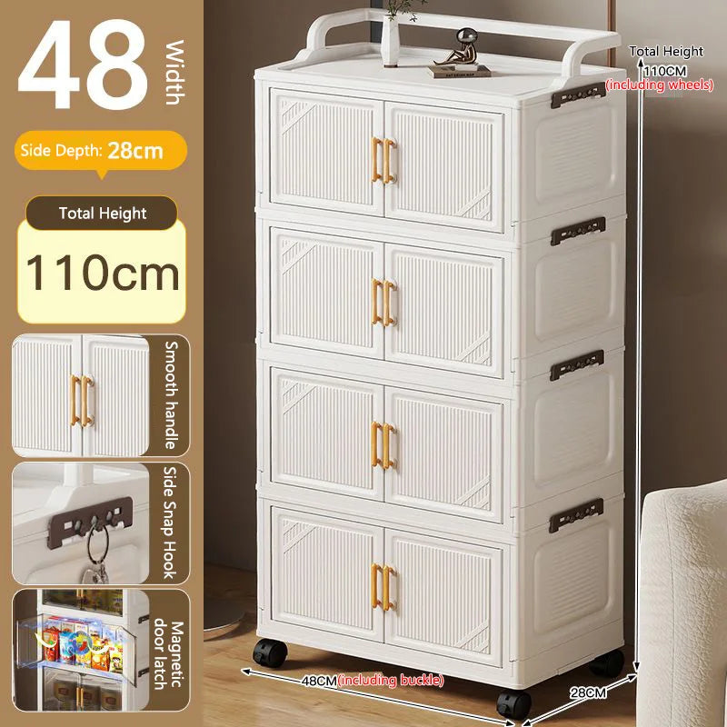 Foldable Multi-layer Storage Cabinet