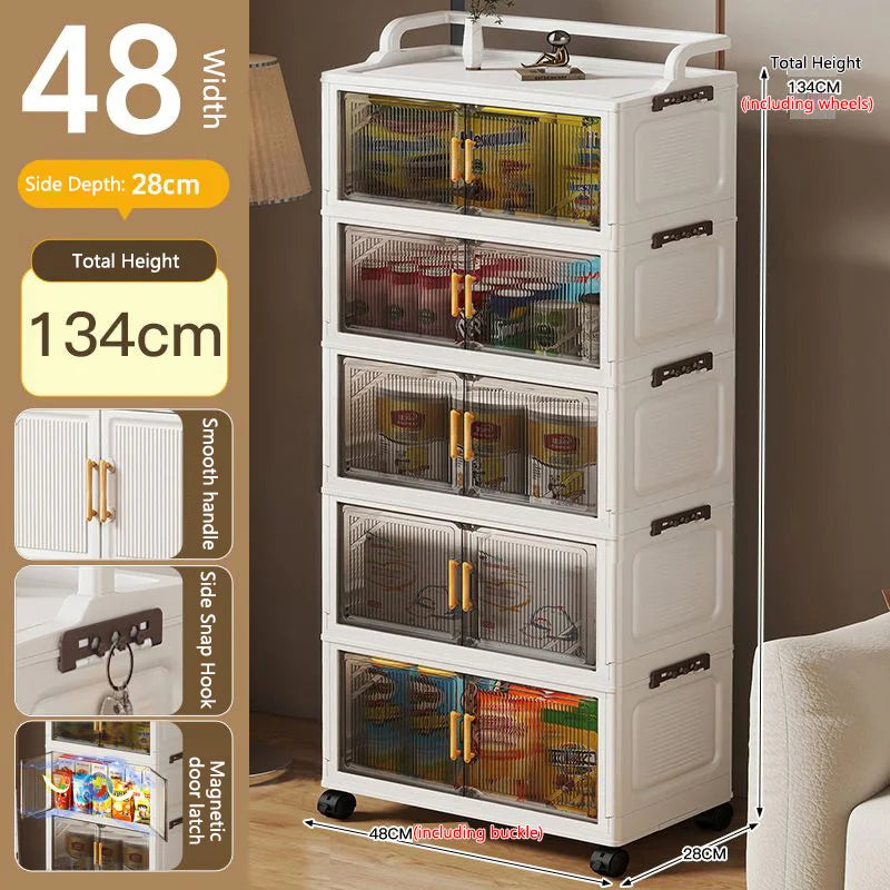Foldable Multi-layer Storage Cabinet