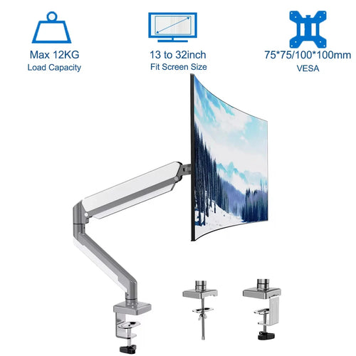 Adjustable Single Monitor Mount