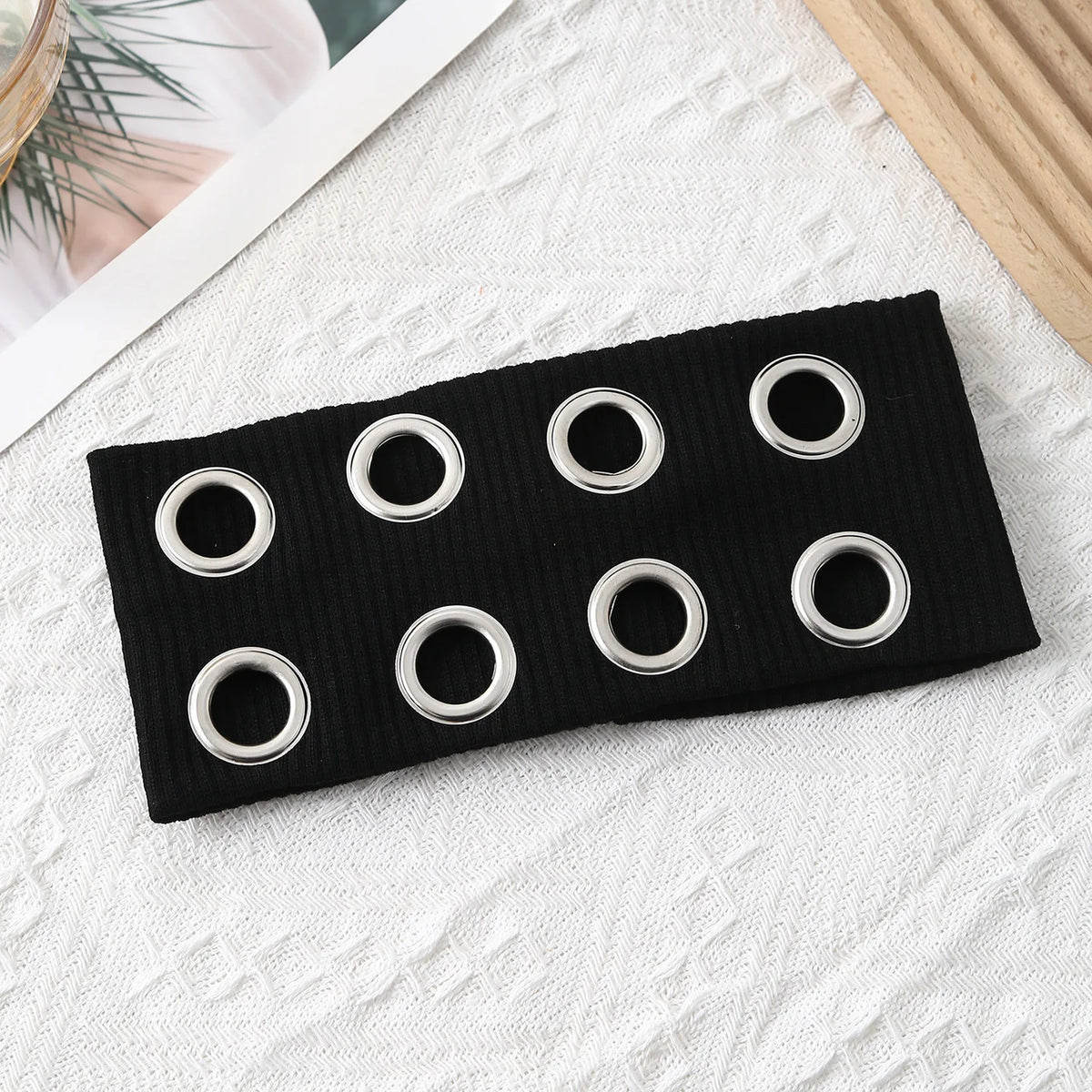 elegant headband with hole