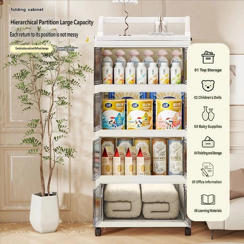 Foldable Multi-layer Storage Cabinet