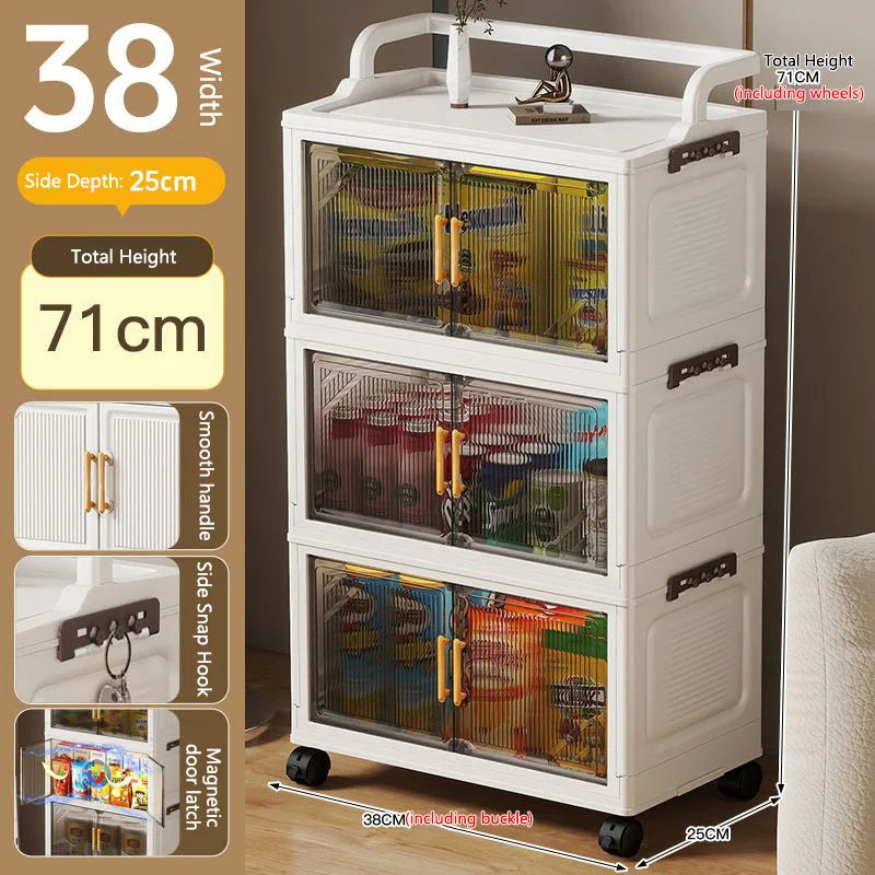 Foldable Multi-layer Storage Cabinet