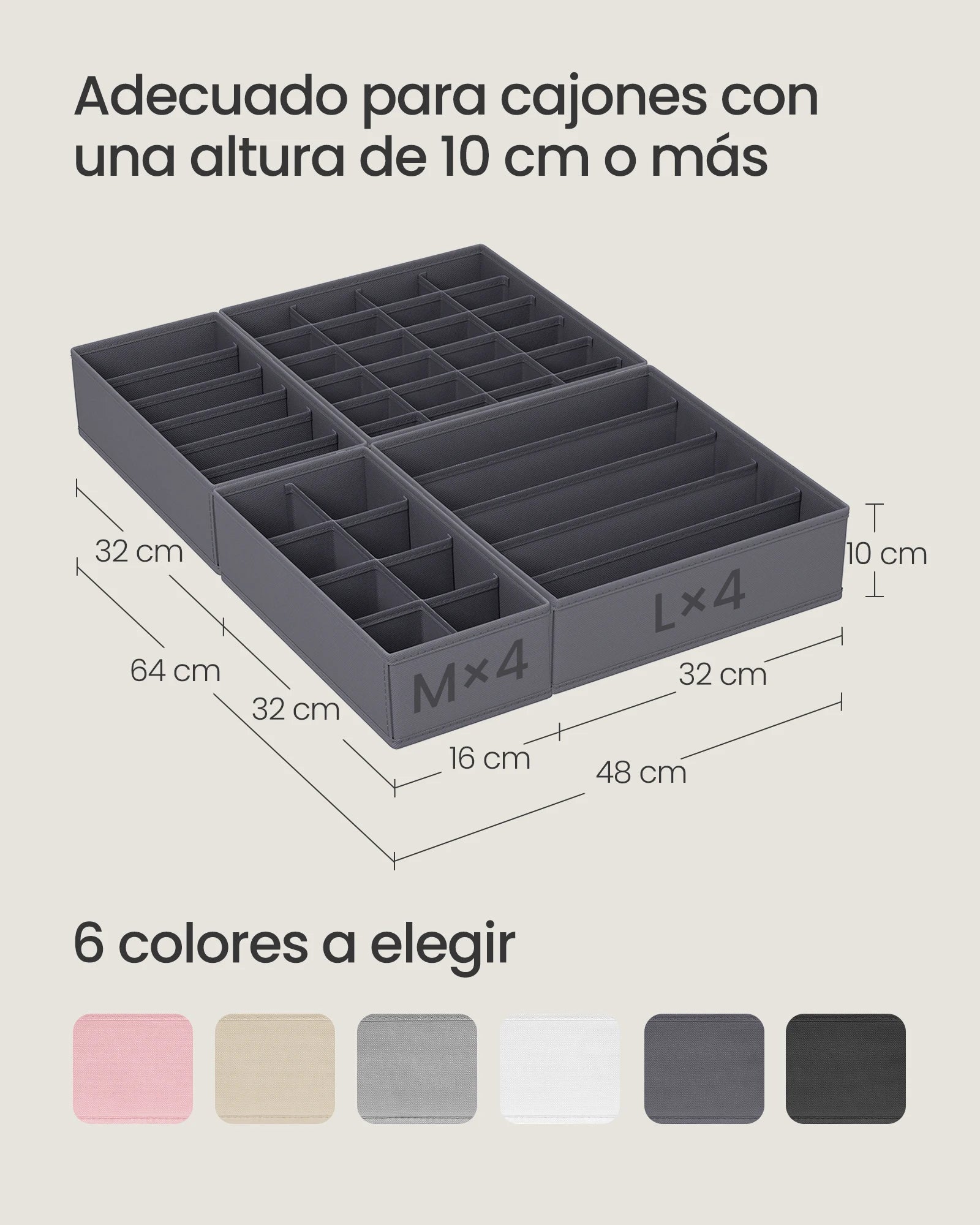 Set of 8 Drawer Dividers