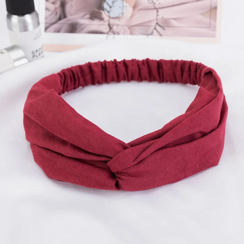 Women's Head Bands Makeup Face Washing Sports Headbands Cute Solid Color Simple Versatile Elasti Fashionc Hair Accessories Girls