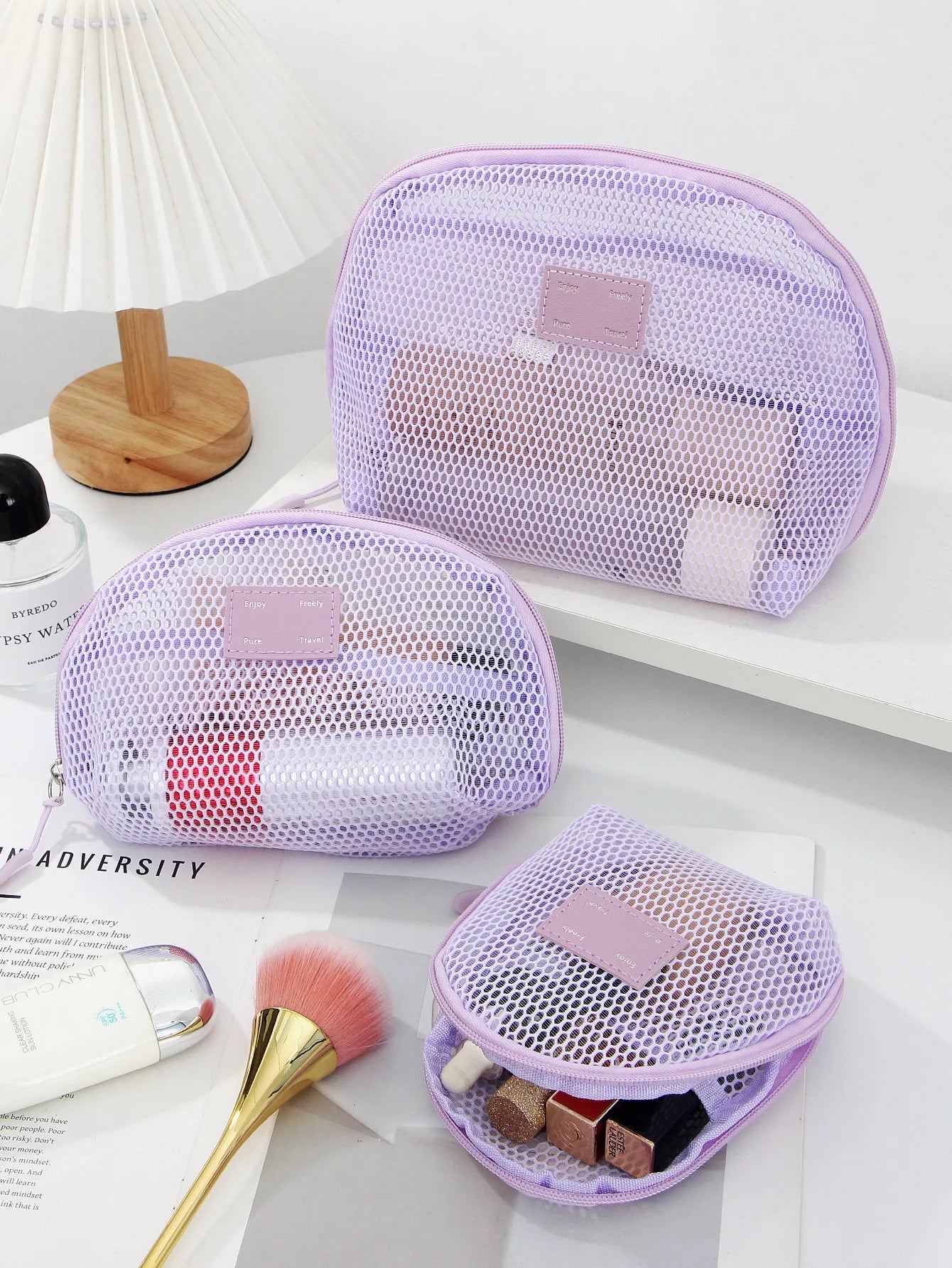 Breathable Mesh Makeup Bag