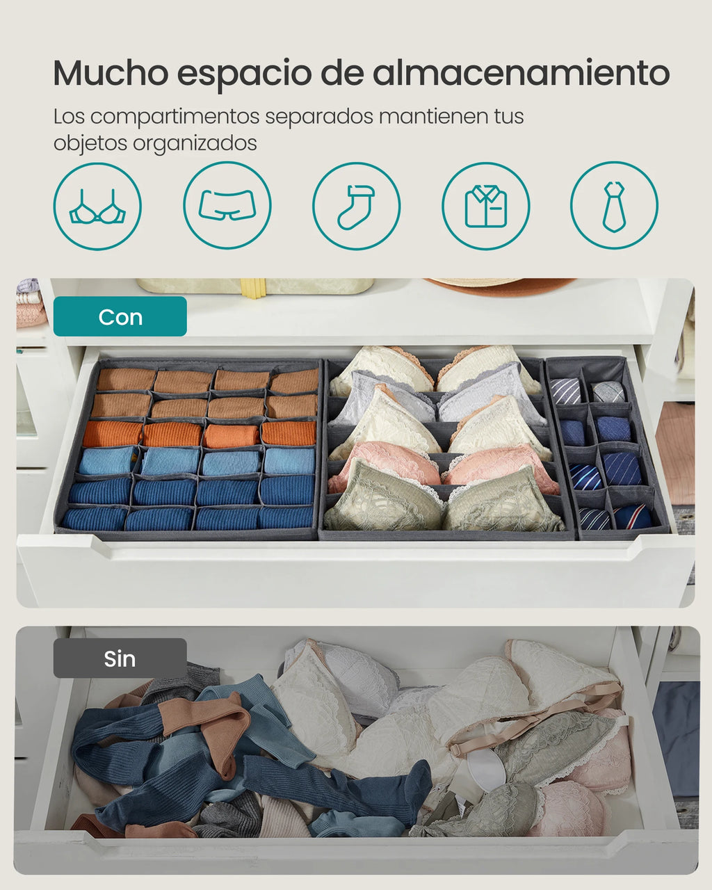 Set of 8 Drawer Dividers