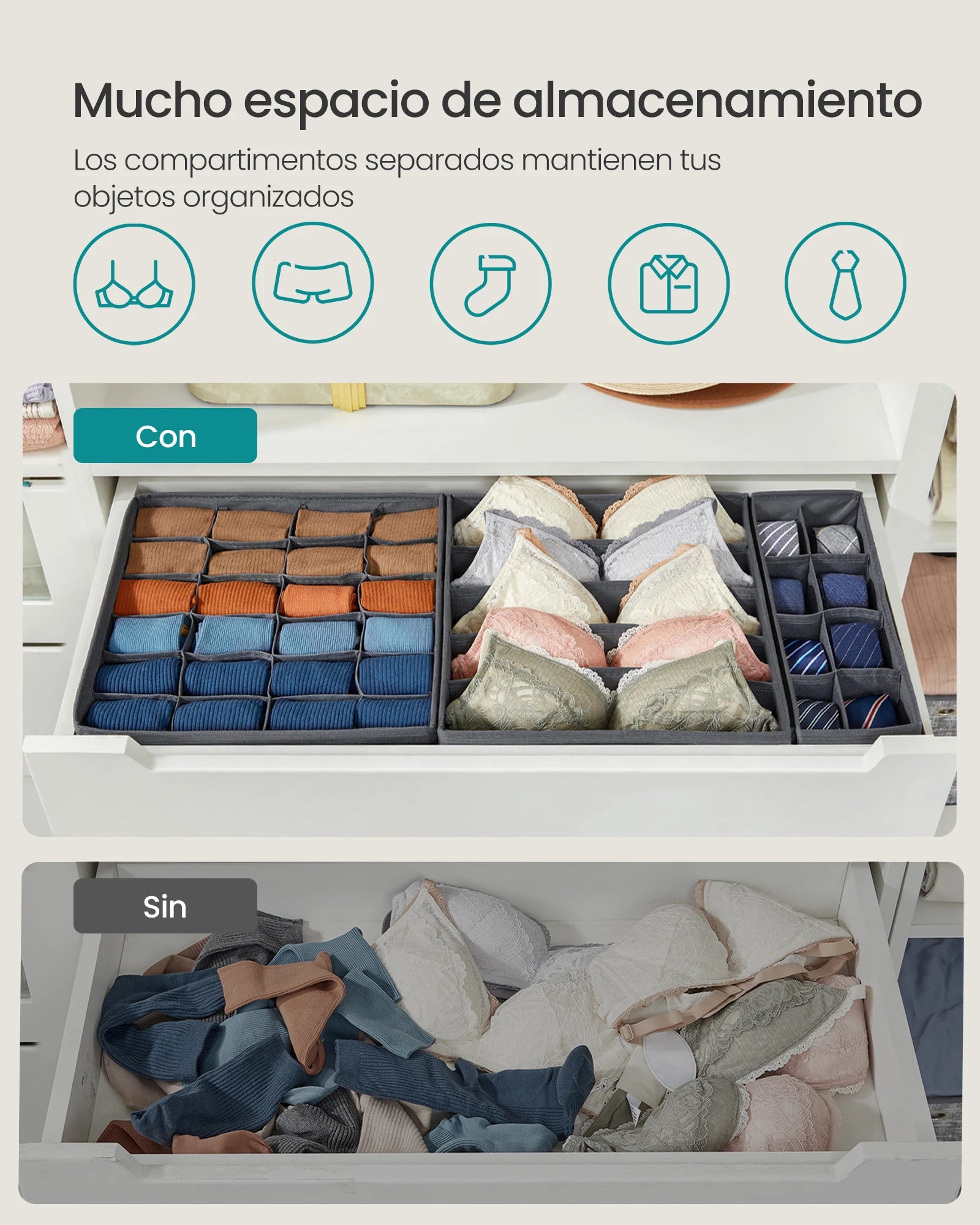 Set of 8 Drawer Dividers
