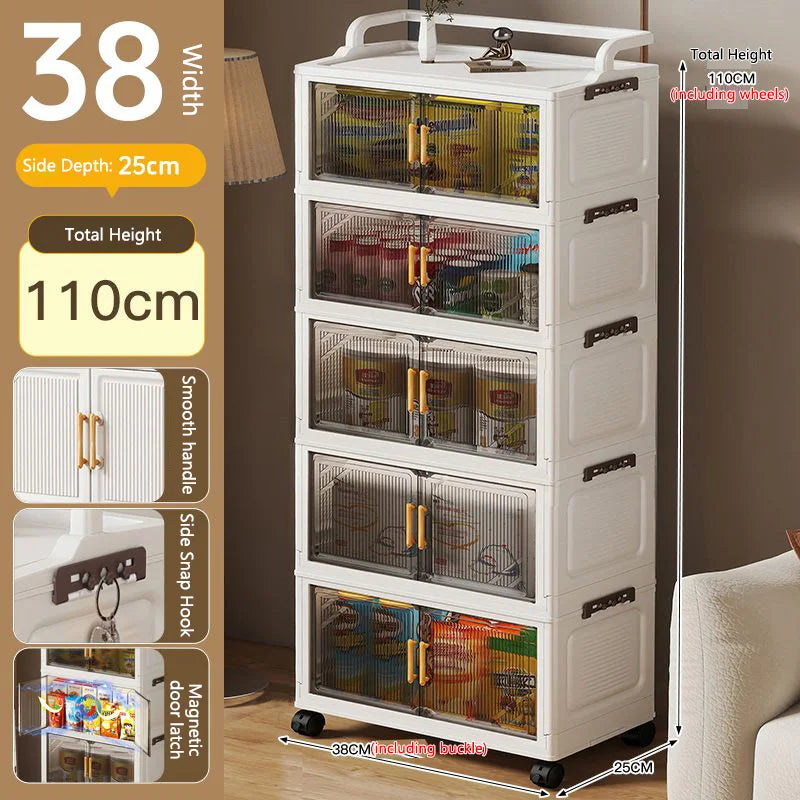 Foldable Multi-layer Storage Cabinet