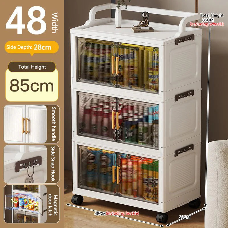 Foldable Multi-layer Storage Cabinet