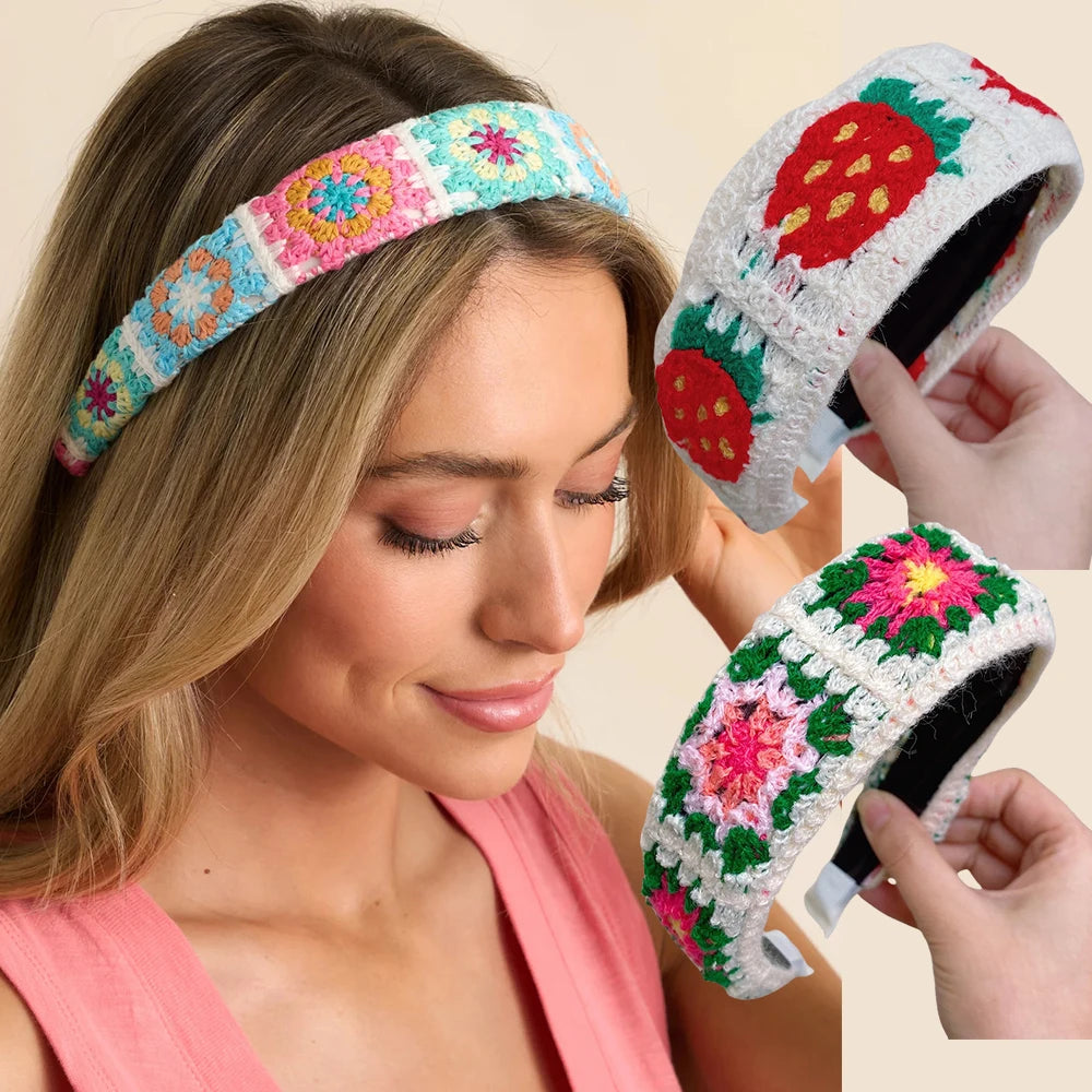Knitted Headband Bohemian Style  Hairband