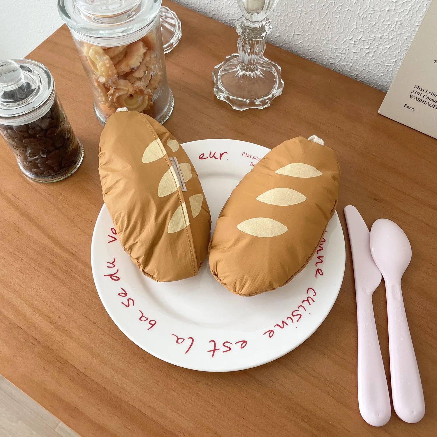 Baguette Foldable Tote Bag