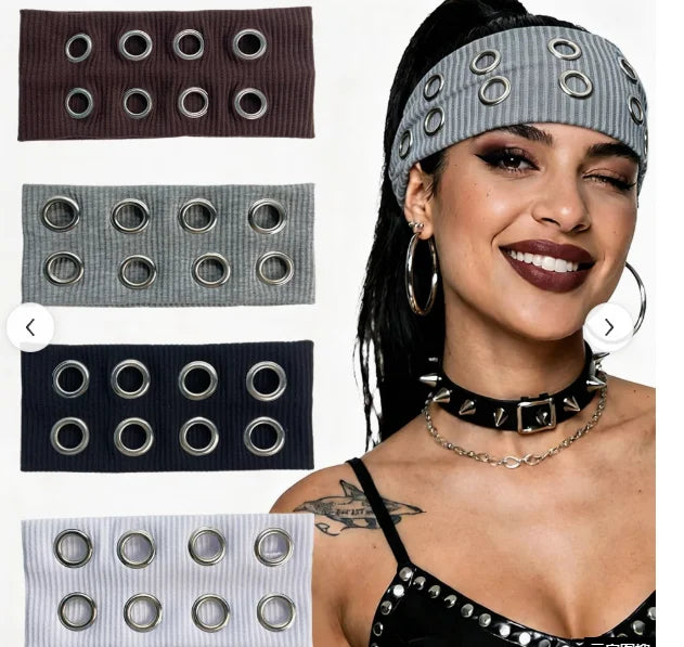 elegant headband with hole