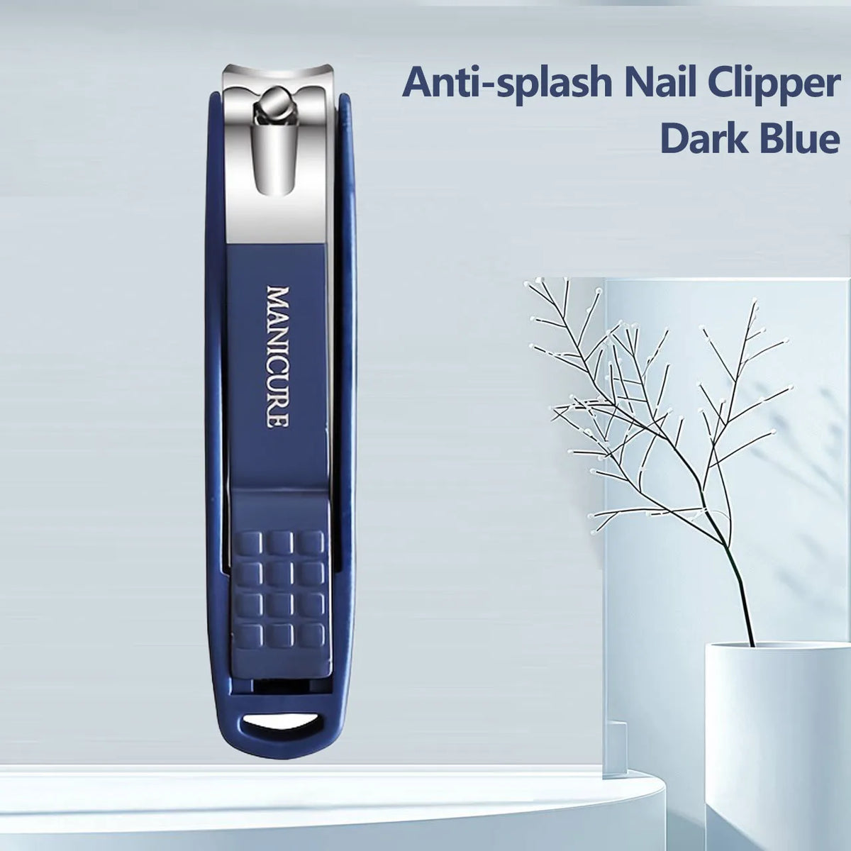 High-Quality New Splash-Proof Nail Clippers with a Hard Blade And a Nail Storage Box, Featuring an Attractive Design.