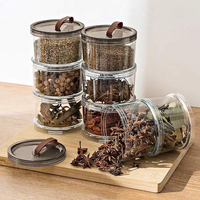 Sealed Jars Kitchen Seasoning Storage
