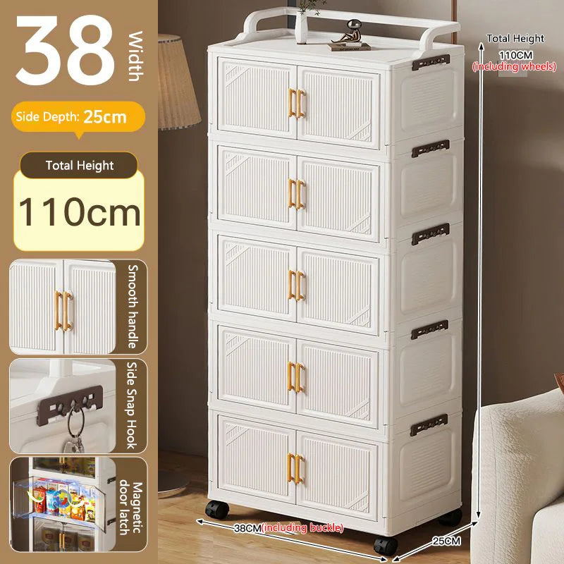 Foldable Multi-layer Storage Cabinet
