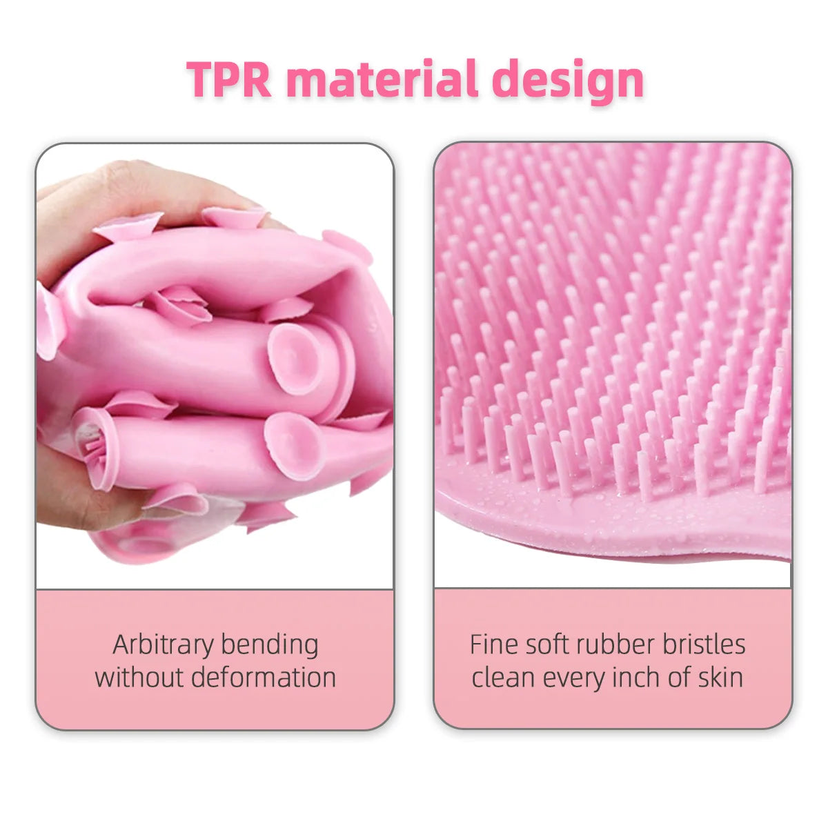 Silicone Back Scrubbing Brush