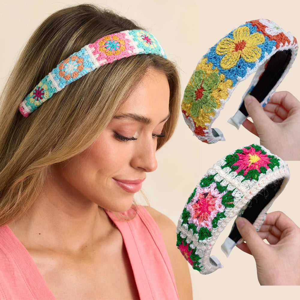 Knitted Headband Bohemian Style  Hairband