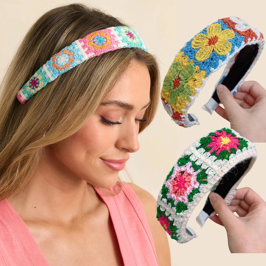 Knitted Headband Bohemian Style  Hairband