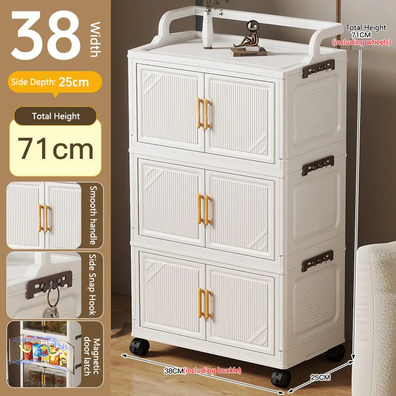 Foldable Multi-layer Storage Cabinet