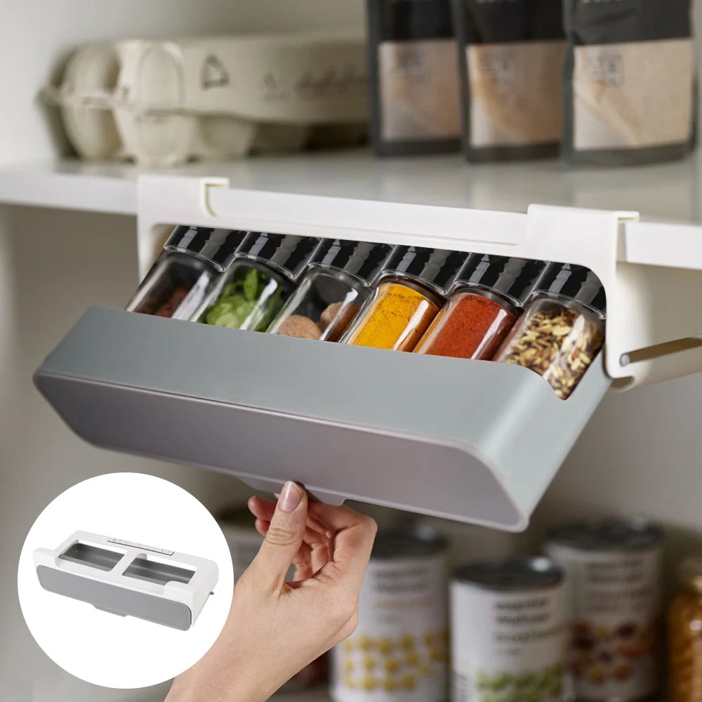 Hidden Seasoning Bottle Organizer
